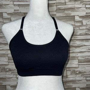 CLIMAWEAR Black Seamless Multi Strap Sports Bra